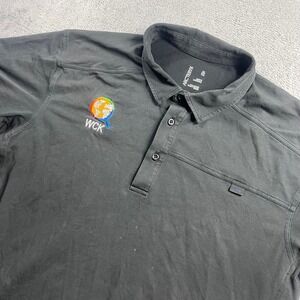 Arcteryx Captive SS Polo Mens XL Black WCK World Central Kitchen Logo 14450